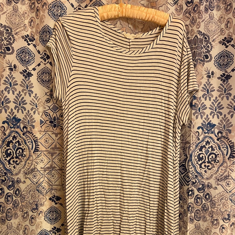 Stripped T-shirt dress